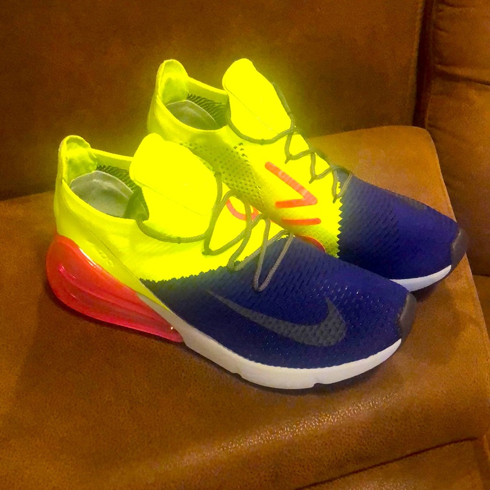 Nike Air Max 270 Flyknit 
“Regency Purple/Volt”